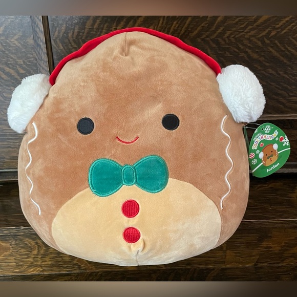 Squishmallows Jordan The Gingerbread With Earmuffs Size 12” 11/29/21 Squishdate - Picture 3 of 15